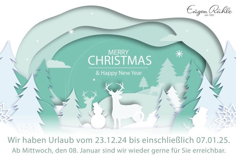 Festliche Grüße von Eugen Rühle